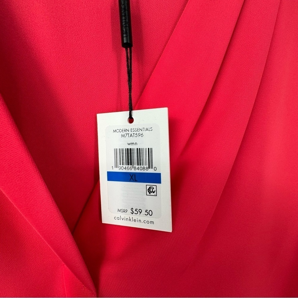 Calvin Klein Women's Dark Pink Sleeveless Blouse - Picture 8 of 8